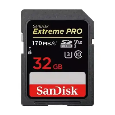 SanDisk Extreme PRO 32GB SDXC Memory Card, Up to 170 MB/s, Class...